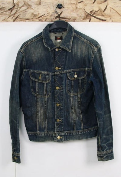Lee 101-5 Giacca di Jeans Vintage Denim Taglia L Unisex