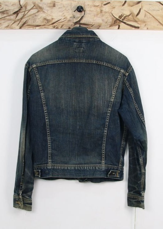 Lee 101-5 Giacca di Jeans Vintage Denim Taglia L Unisex