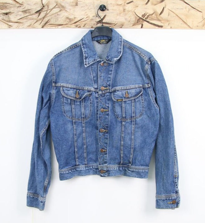 Lee 101-5 Giacca di Jeans Vintage Denim Taglia L Unisex