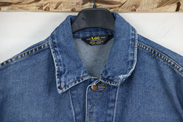 Lee 101-5 Giacca di Jeans Vintage Denim Taglia L Unisex