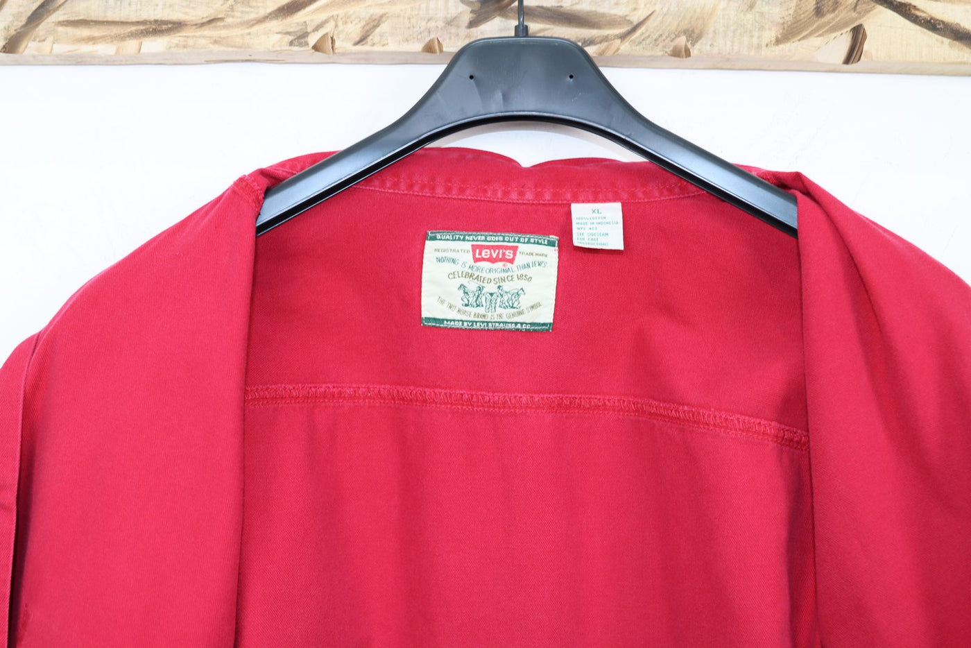 Levi's camicia vintage taglia XL rosso