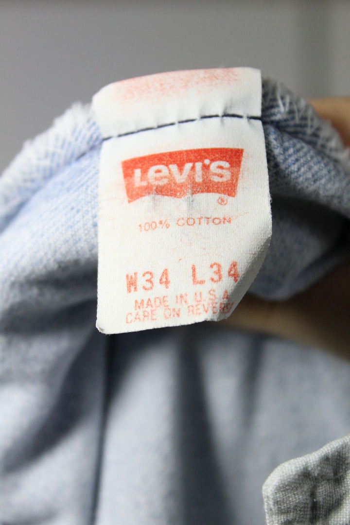 Levi's 501xx Made In USA W34 L34 Jeans Vintage