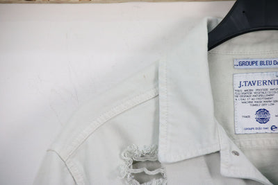 J. Taverniti Over Size Giacca di Jeans Denim con Strappi Unisex