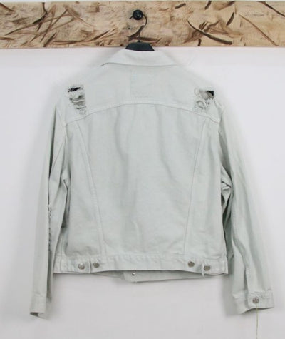 J. Taverniti Over Size Giacca di Jeans Denim con Strappi Unisex