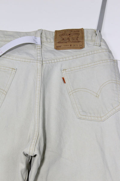 Levi's 550 Relaxed Fit Orange tab Made In USA W34 L34 Jeans Vintage