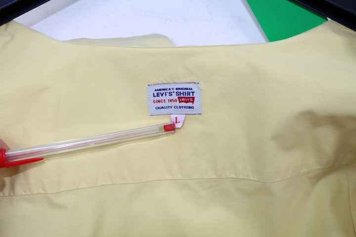 Levi's camicia vintage white tab taglia L giallo