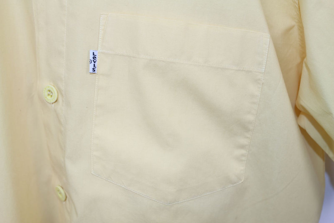 Levi's camicia vintage white tab taglia L giallo