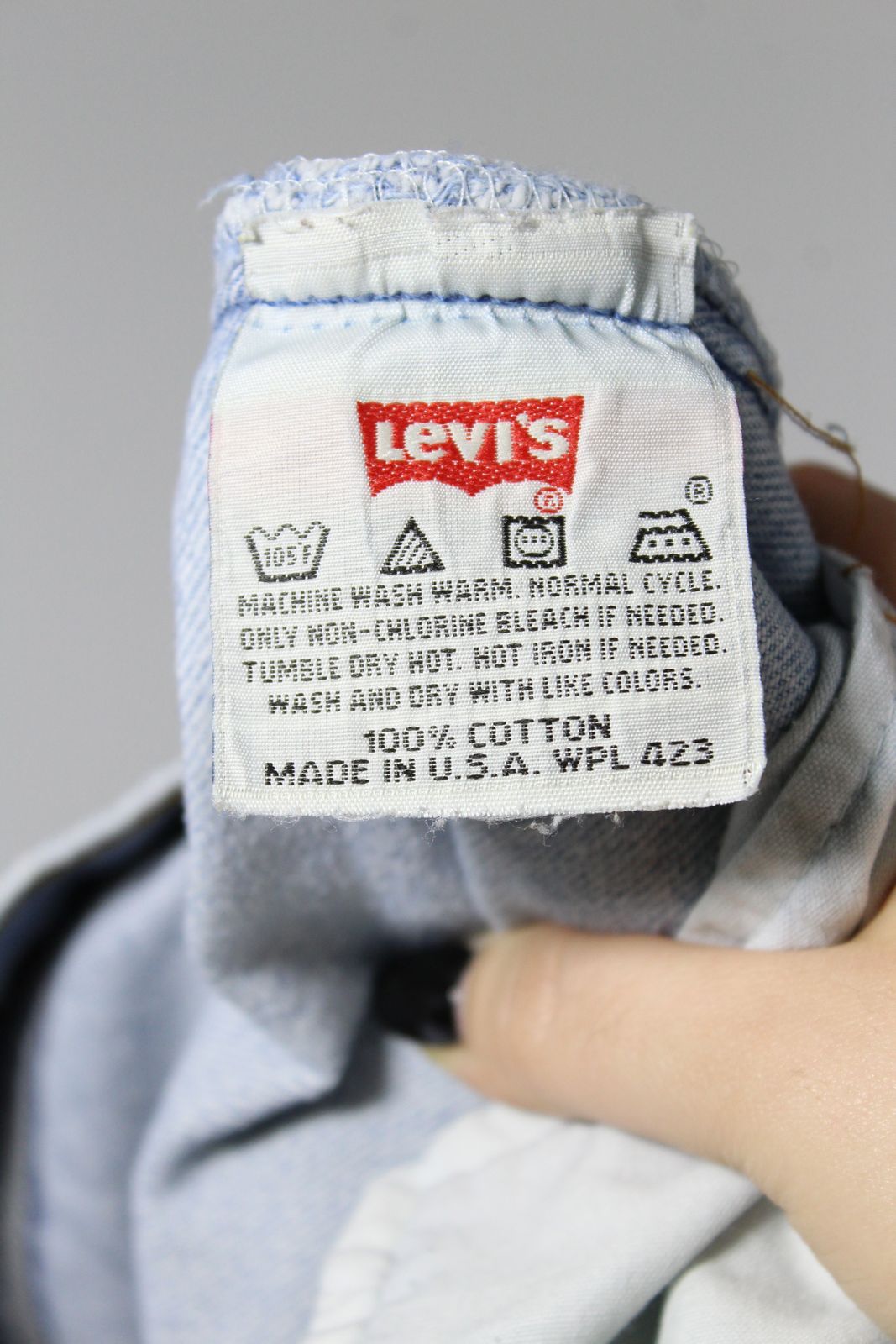 Levi's 501 W33 L30 Denim Made In USA Jeans Vintage