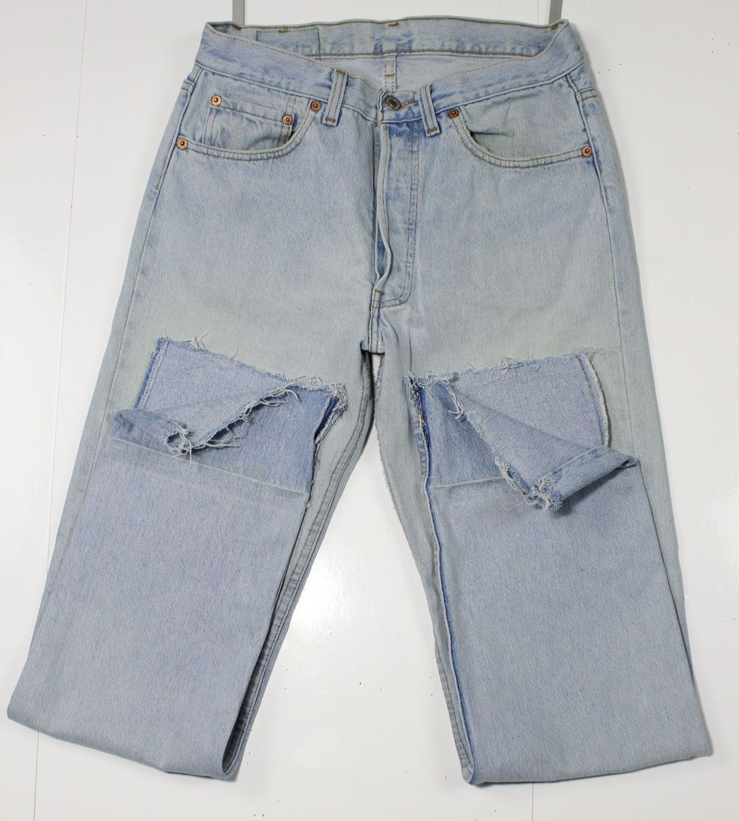 Levi's 501 Denim W33 L32 Denim Made In USA Jeans Vintage