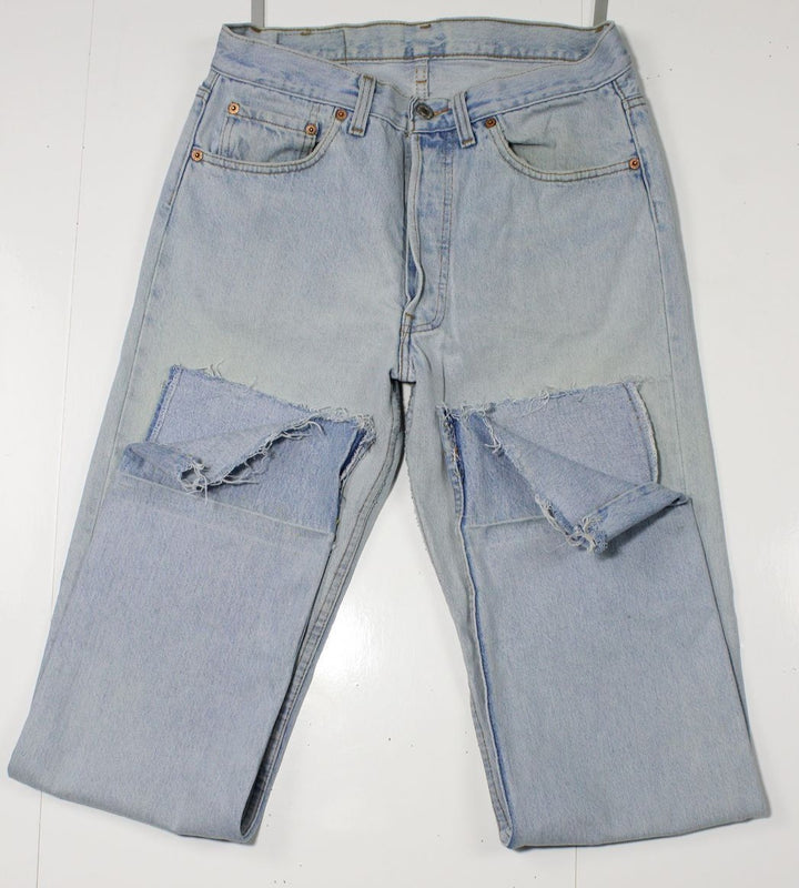 Levi's 501 Denim W33 L32 Denim Made In USA Jeans Vintage