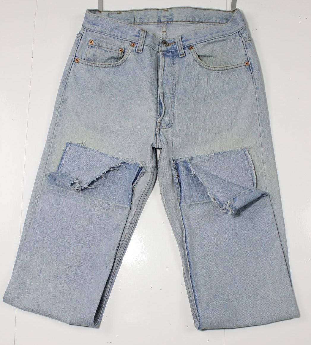 Levi's 501 Denim W33 L32 Denim Made In USA Jeans Vintage