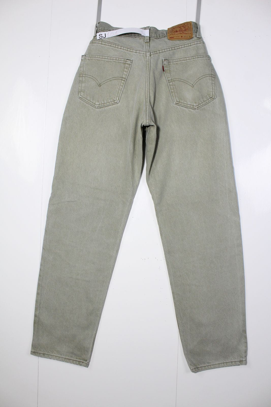 Levi's 550 Relaxed Fit Verde W33 L32 Denim Made In USA Jeans Vintage