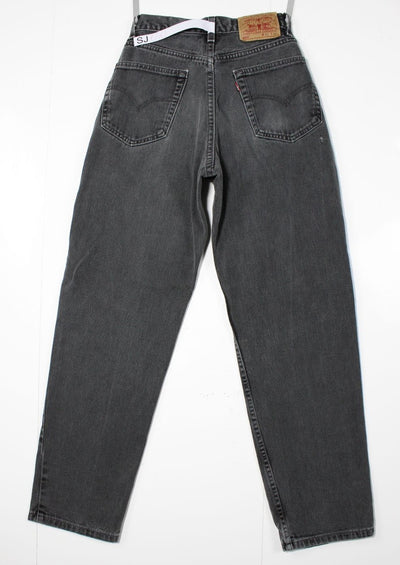 Levi's 550 Relaxed Fit Nero W33 L32 Denim Made In USA Jeans Vintage