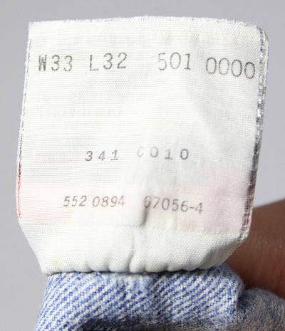 Levi's 501xx W33 L32 Denim Made In USA Jeans Vintage