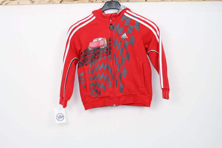 Adidas Track Top vintage Cars taglia 8A rosso