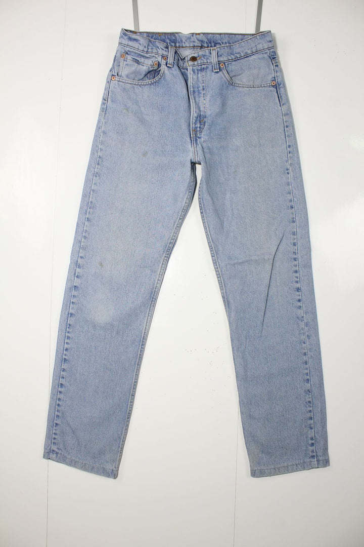 Levi's 505 Relaxed Fit Denim W33 L34 Made In USA Jeans Vintage