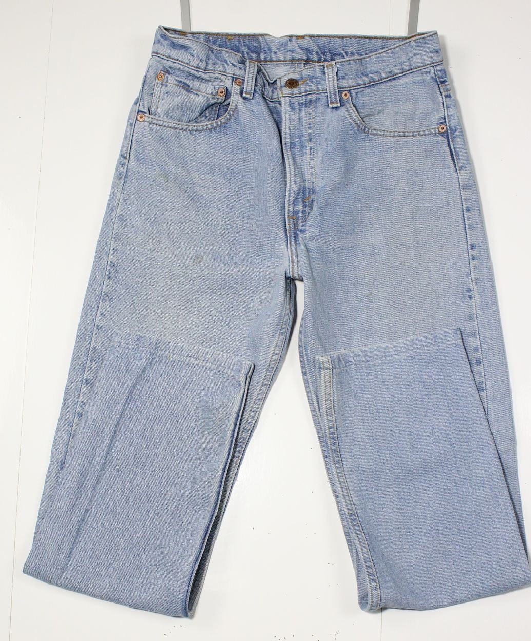 Levi's 505 Relaxed Fit Denim W33 L34 Made In USA Jeans Vintage