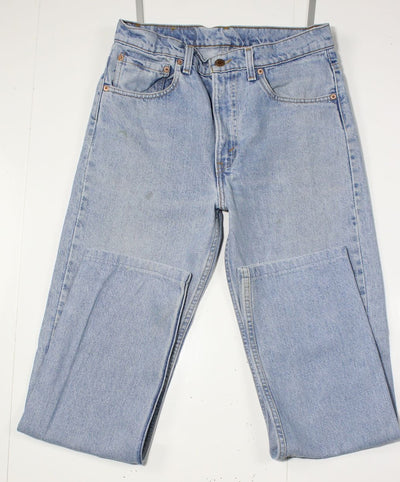 Levi's 505 Relaxed Fit Denim W33 L34 Made In USA Jeans Vintage