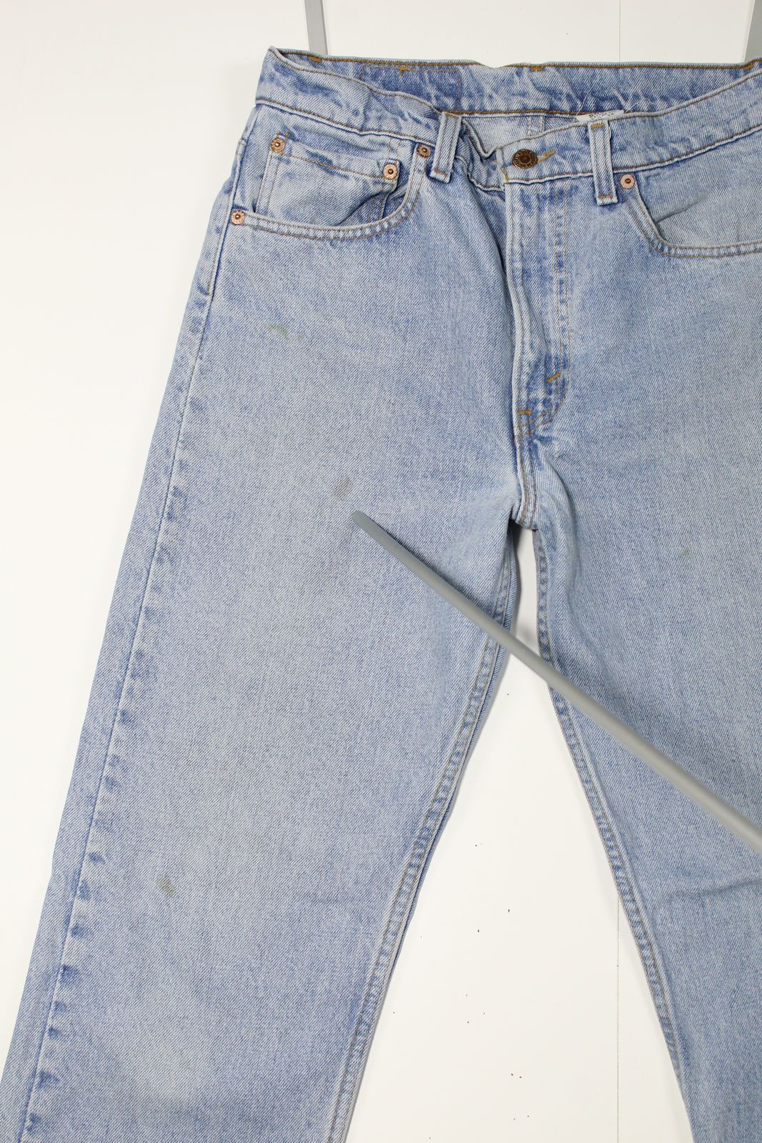 Levi's 505 Relaxed Fit Denim W33 L34 Made In USA Jeans Vintage