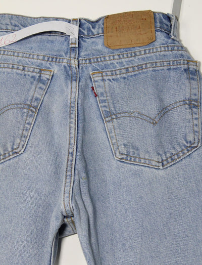 Levi's 505 Relaxed Fit Denim W33 L34 Made In USA Jeans Vintage