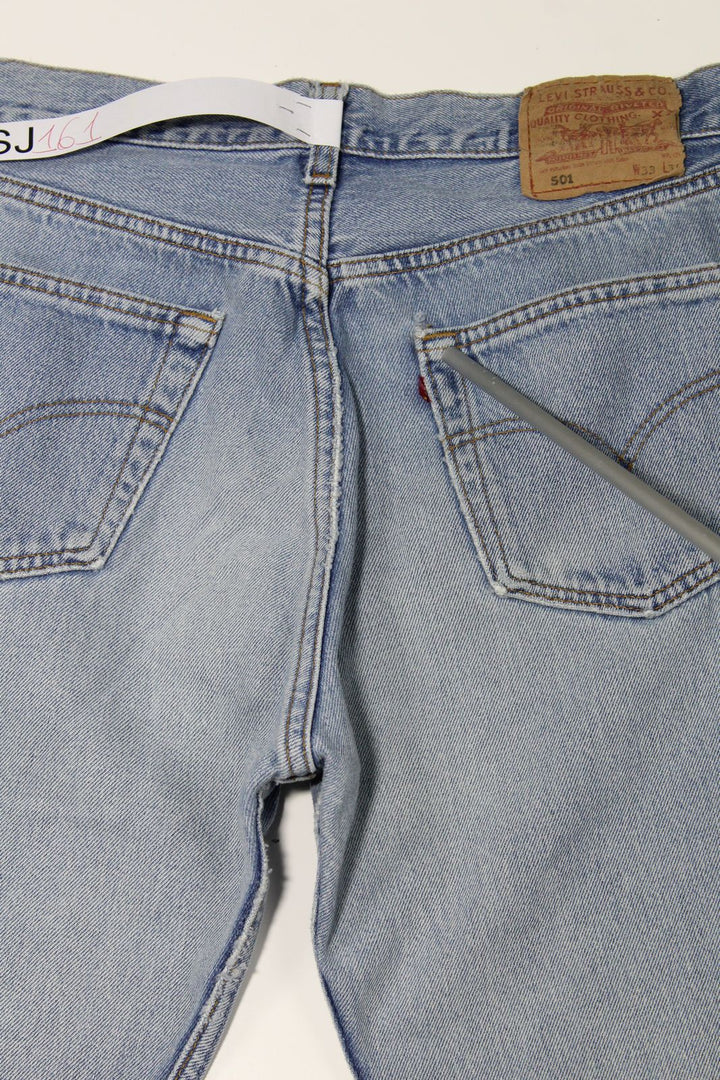 Levi's 501 Denim W33 L34 Made In USA Jeans Vintage