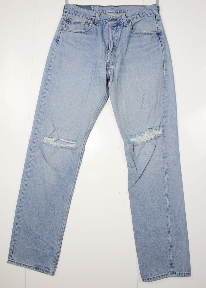 Levi's 501 Denim W33 L34 Made In USA Jeans Vintage