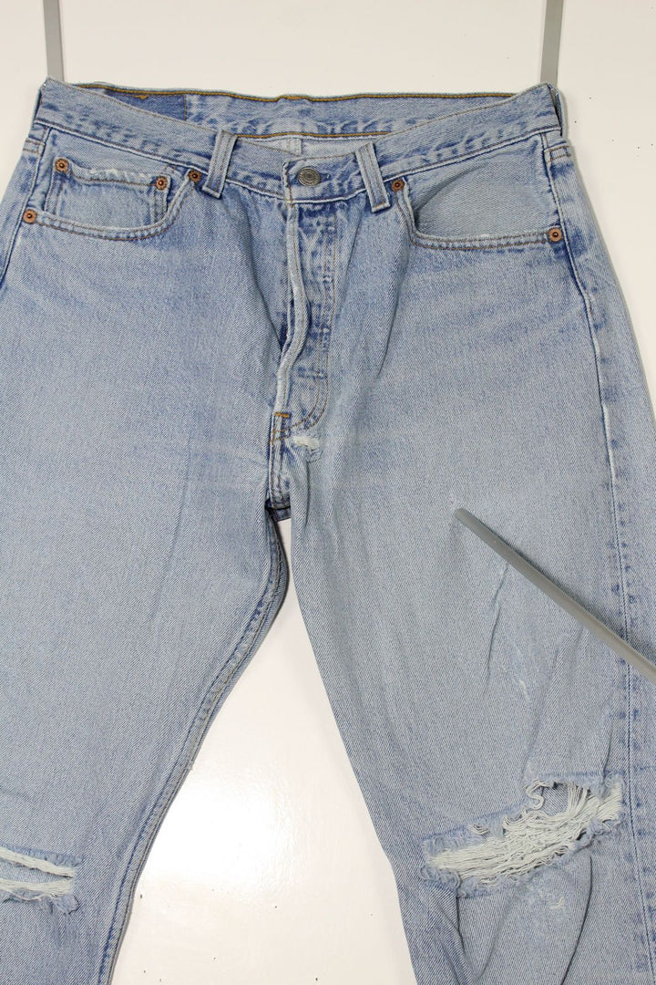 Levi's 501 Denim W33 L34 Made In USA Jeans Vintage