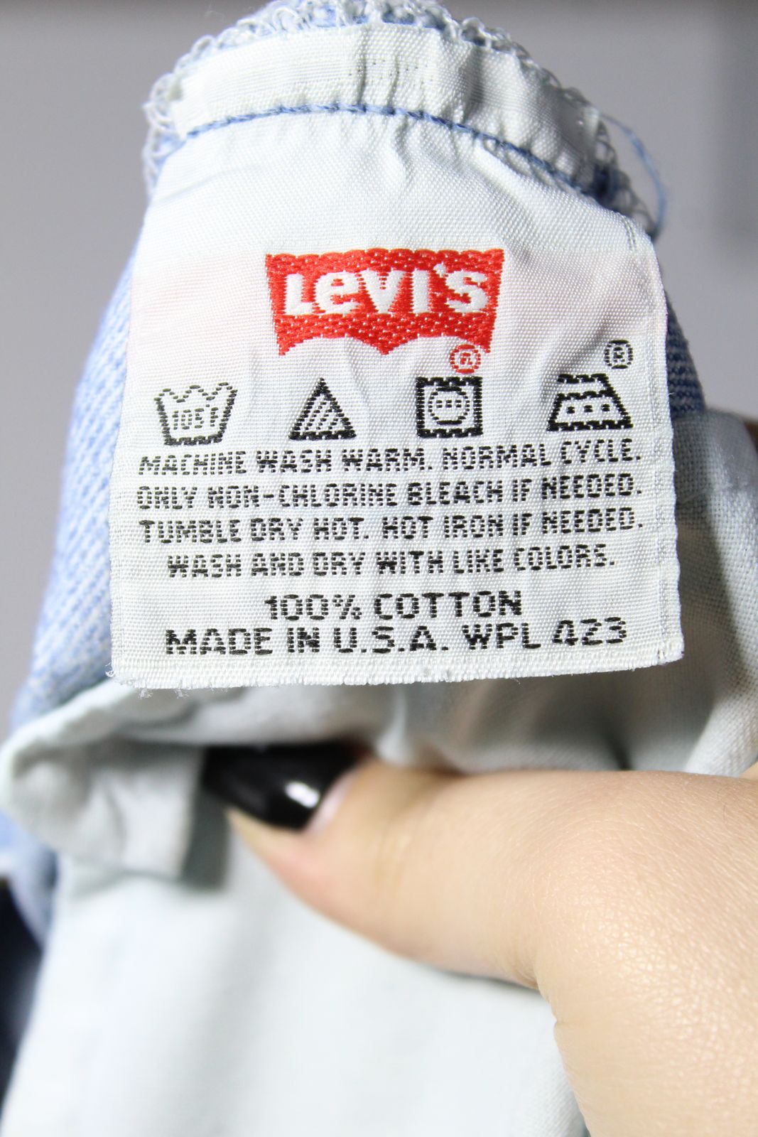 Levi's 501 Denim W33 L34 Made In USA Jeans Vintage