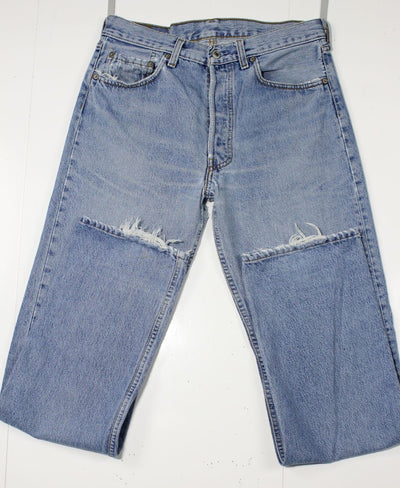 Levi's 501 Denim W32 L34 Made In USA Jeans Vintage