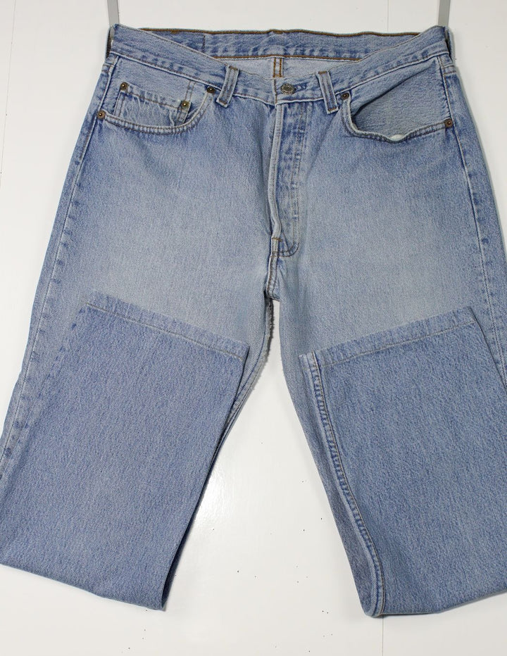 Levi's 501 Denim W33 L34 Made In USA Jeans Vintage