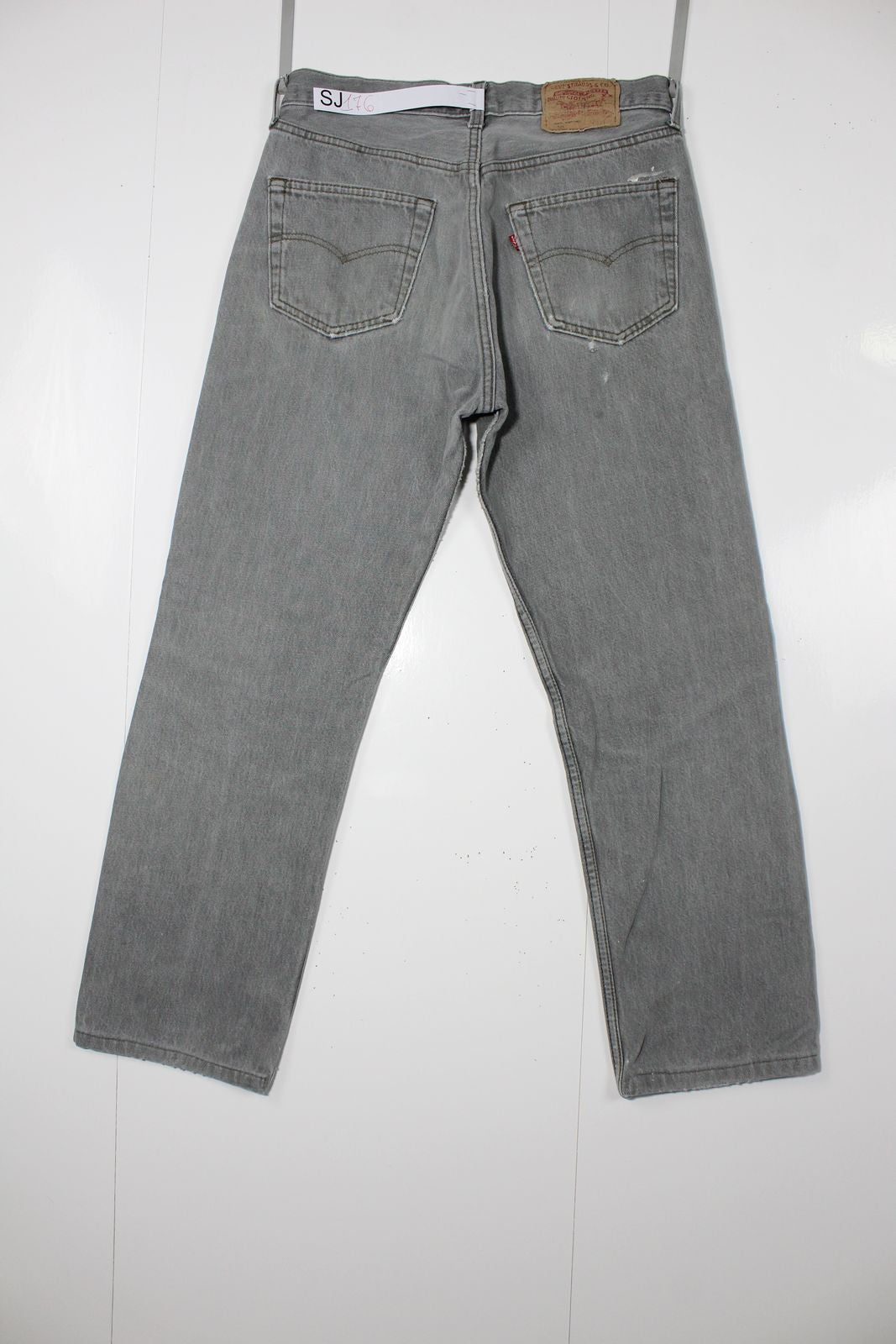 Levi's 501 Grigio W33 L36 Made In USA Jeans Vintage