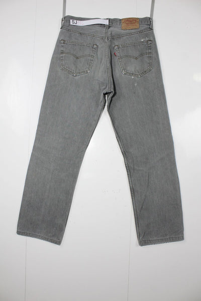 Levi's 501 Grigio W33 L36 Made In USA Jeans Vintage