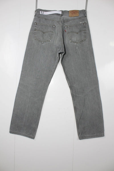 Levi's 501 Grigio W33 L36 Made In USA Jeans Vintage