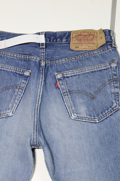 Levi's 501 Denim W33 L36 Made In USA Jeans Vintage