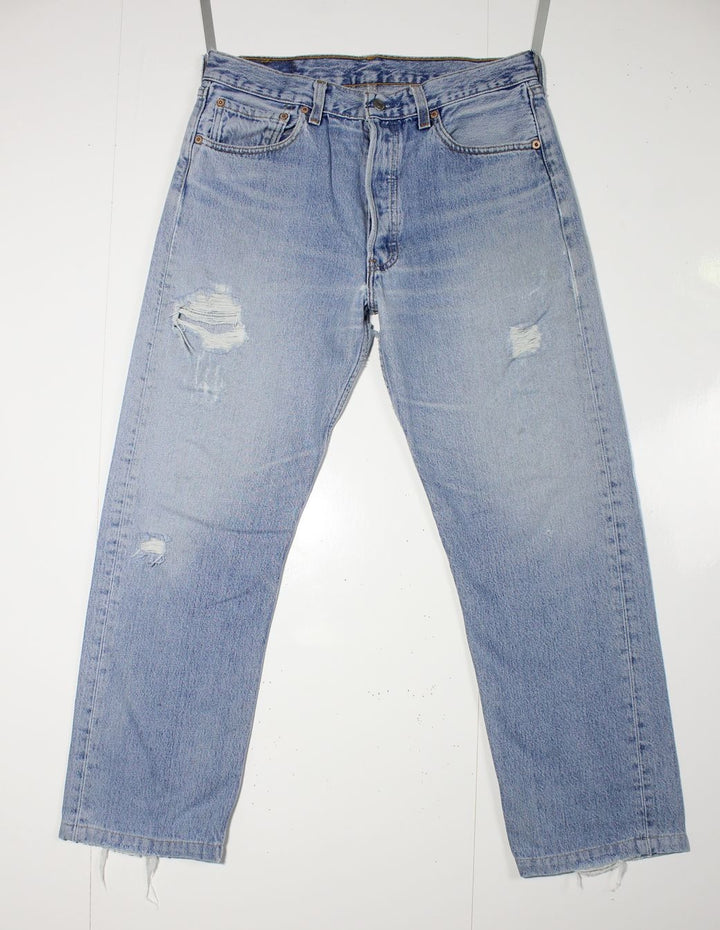 Levi's 501 Denim W33 L36 Made In USA Jeans Vintage