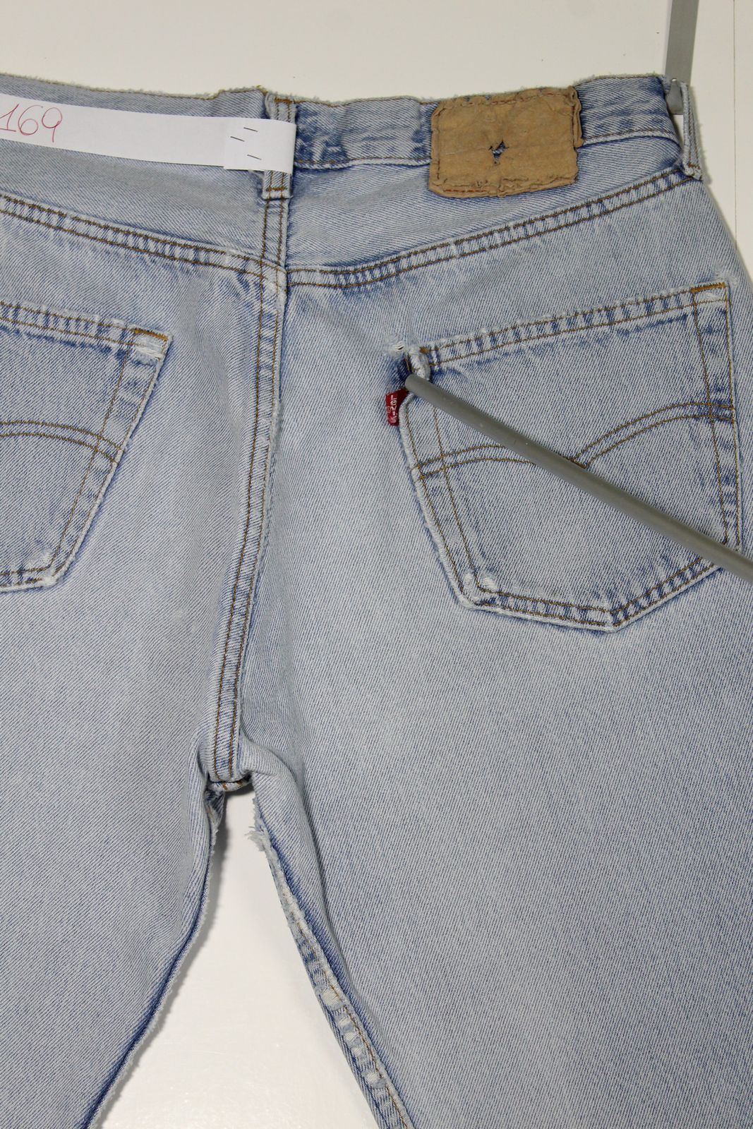 Levi's 501 Denim W33 L36 Made In USA Jeans Vintage