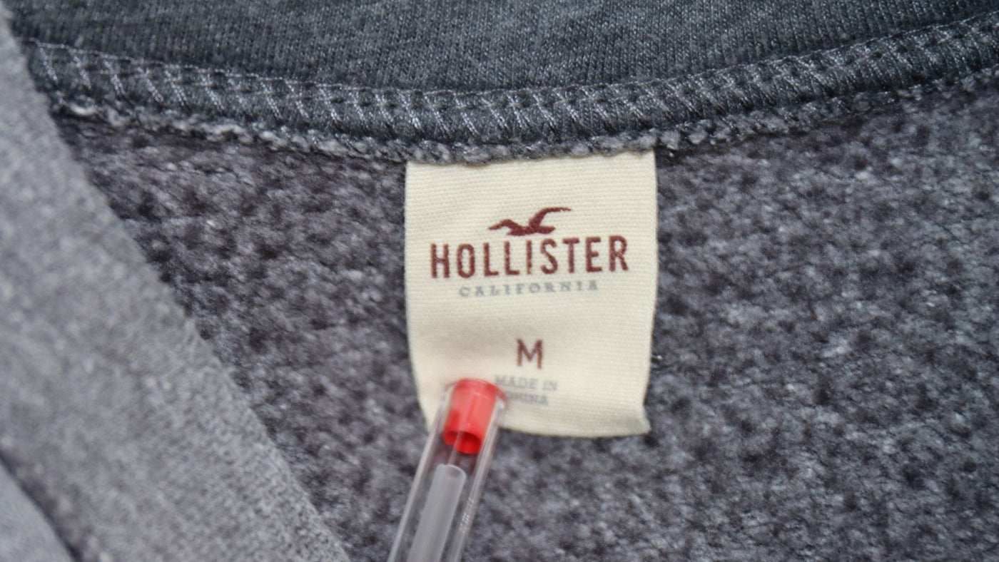 Hollister felpa vintage taglia M grigio