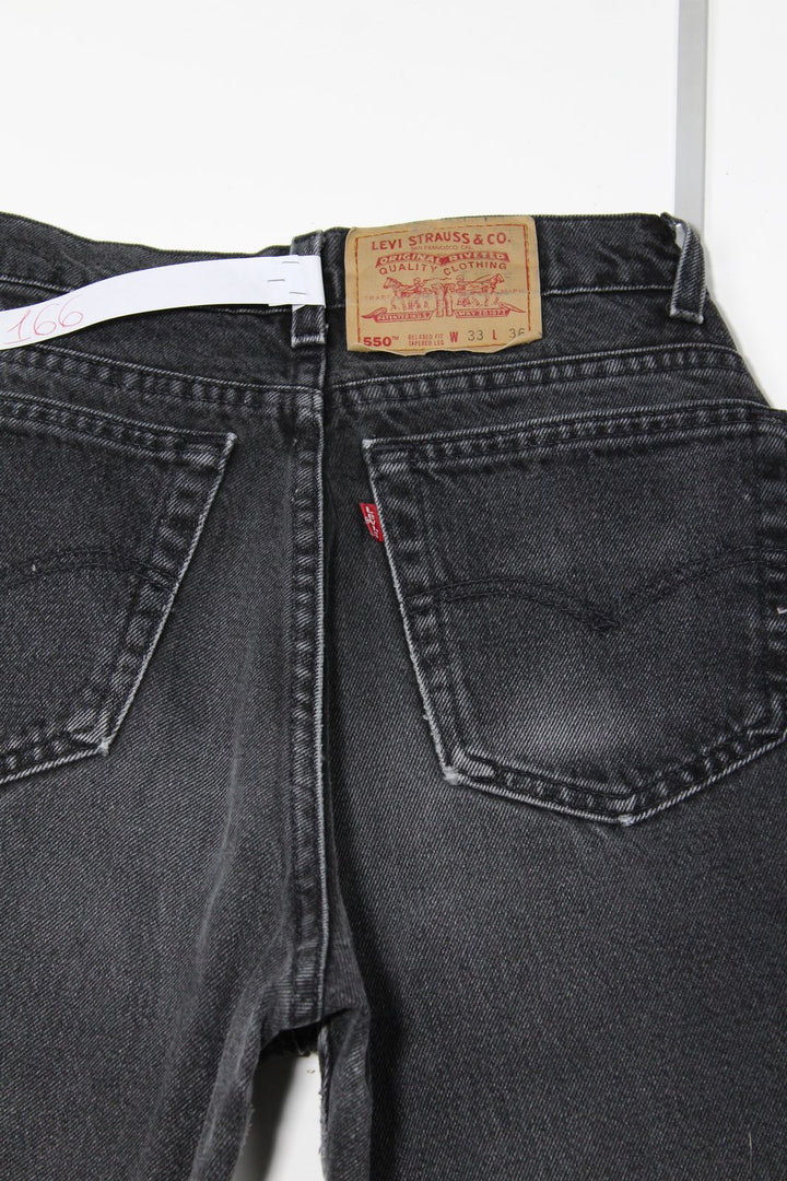 Levi's 550 Relaxed Fit Denim W33 L36 Made In USA Jeans Vintage