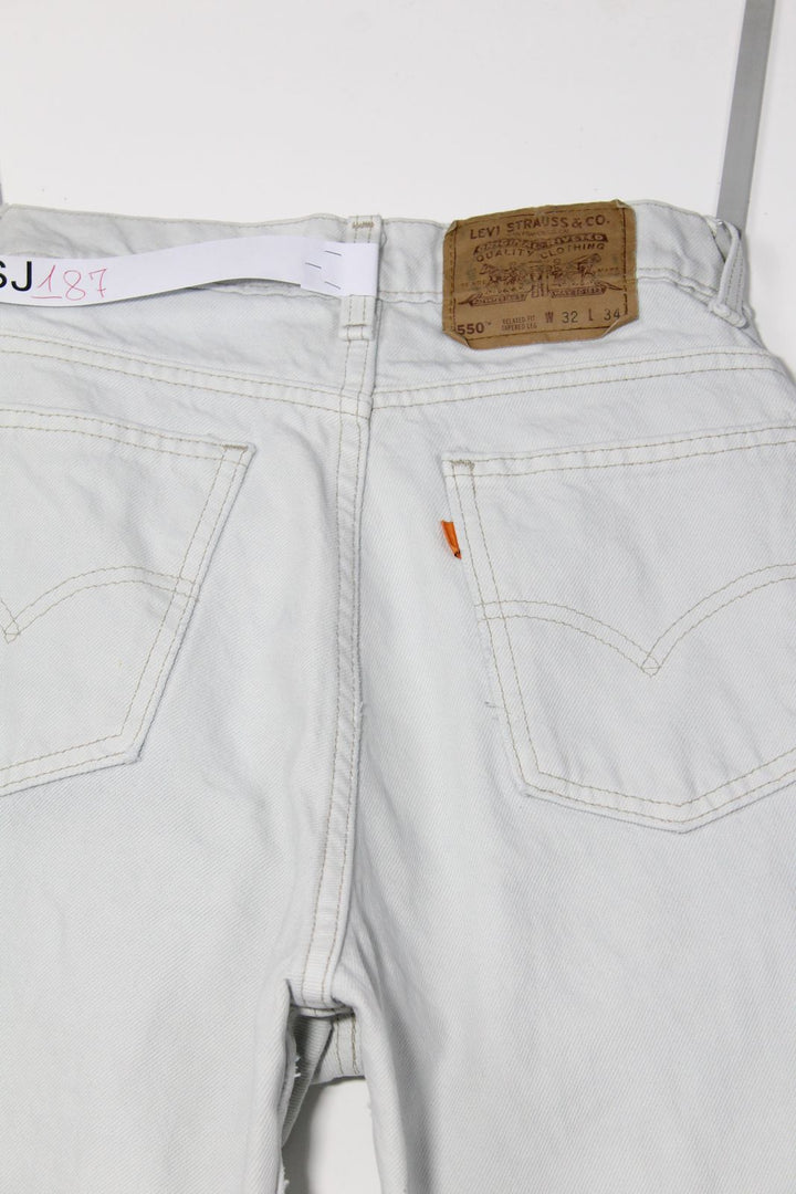 Levi's 550 Relaxed Fit Denim W32 L34 Made In USA Jeans Vintage