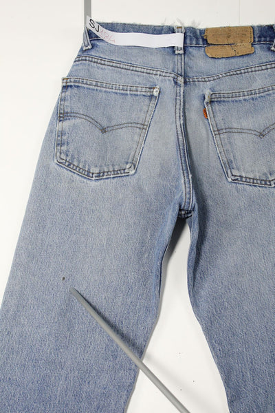 Levi's 505 Orange Tab Denim W32 L34 Made In USA Jeans Vintage