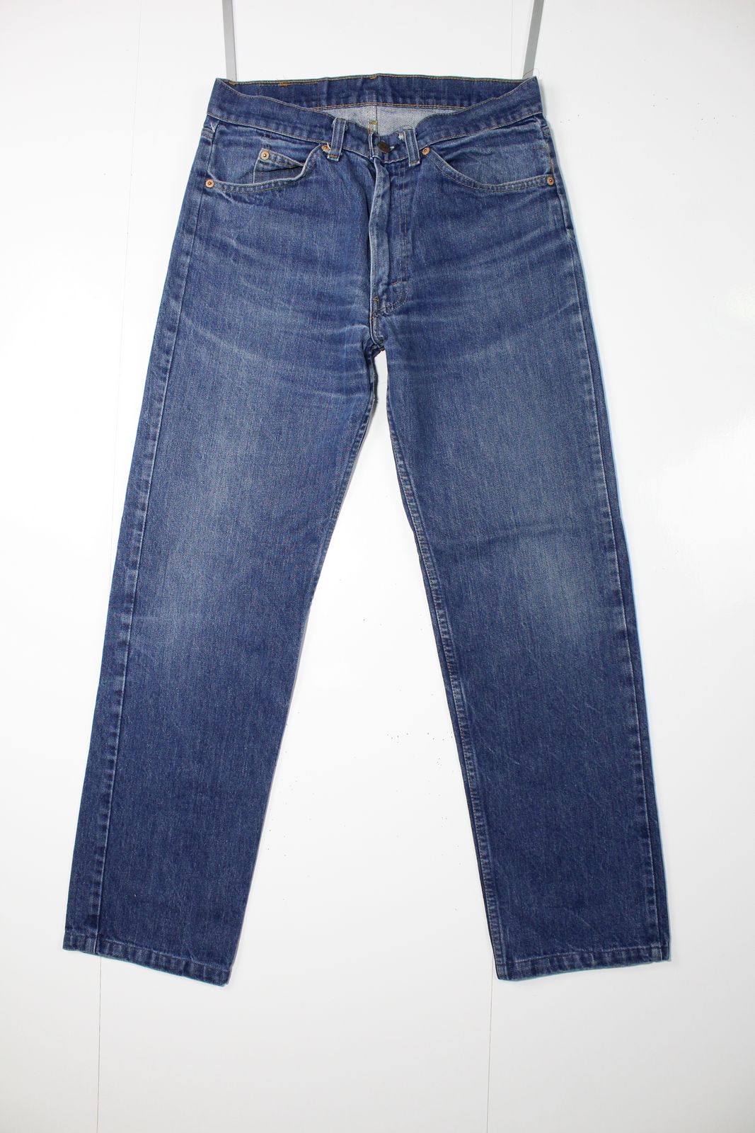 Levi's 505 Orange Tab Denim W32 L36 Made In USA Jeans Vintage