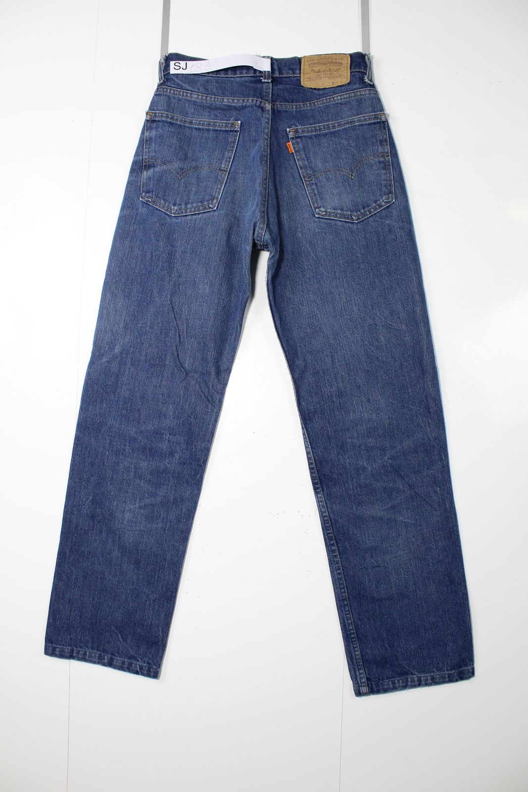 Levi's 505 Orange Tab Denim W32 L36 Made In USA Jeans Vintage