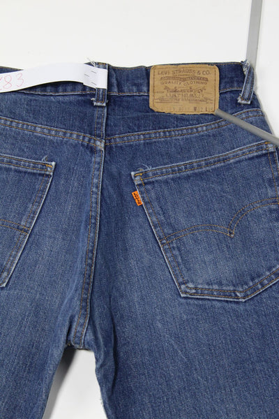 Levi's 505 Orange Tab Denim W32 L36 Made In USA Jeans Vintage