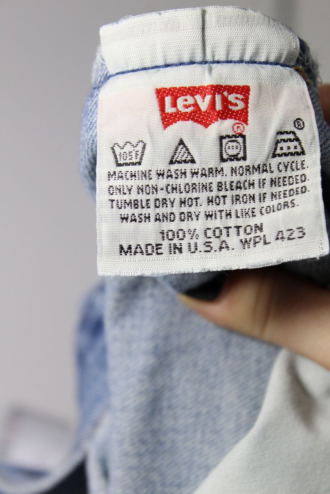 Levi's 501 Denim W32 L36 Made In USA Jeans Vintage