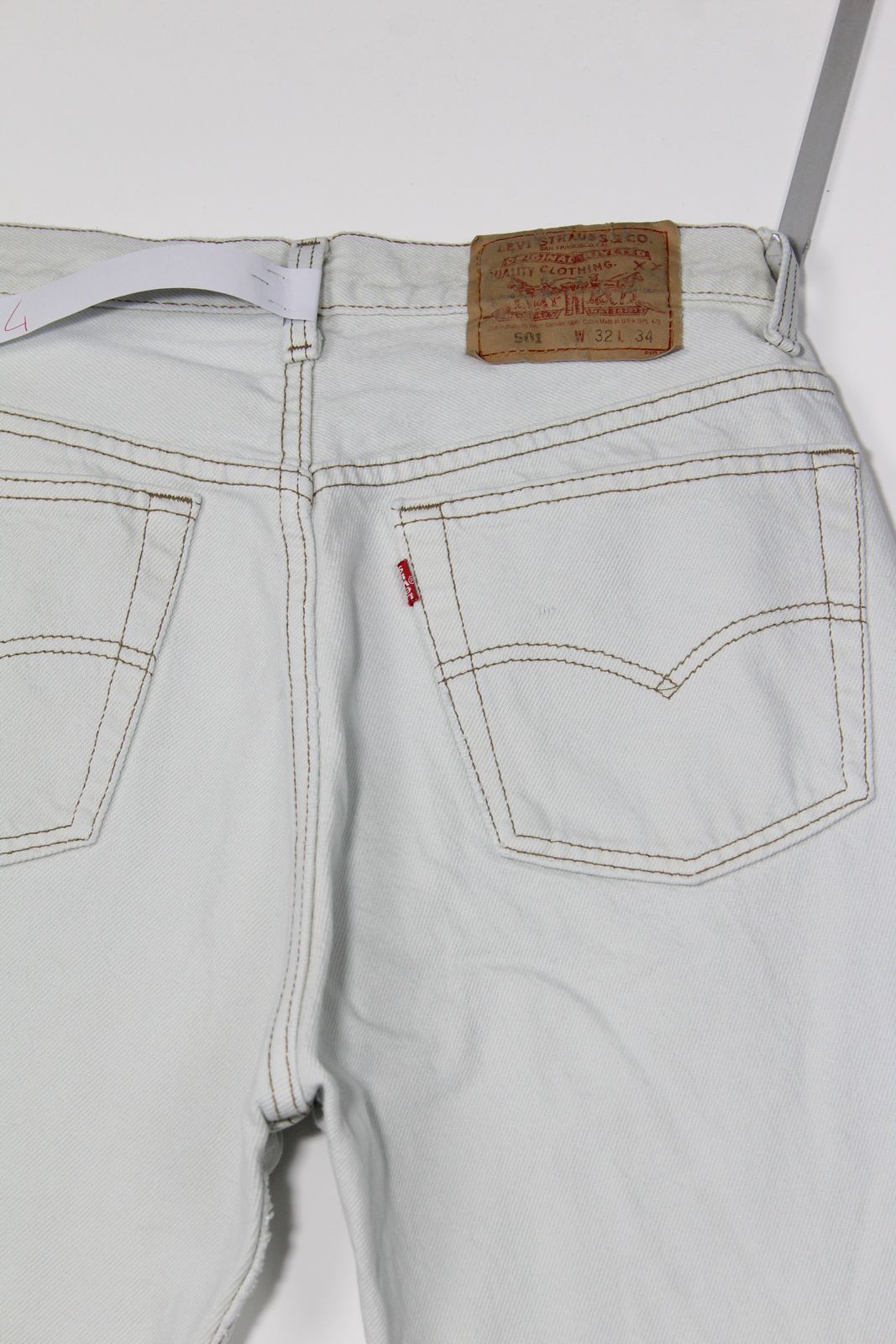 Levi's 501 Denim W32 L34 Made In USA Jeans Vintage
