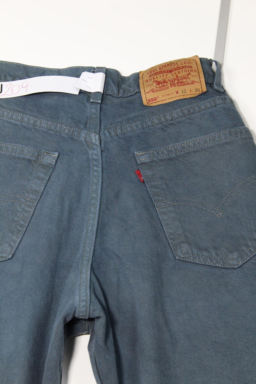Levi's 550 Relaxed Fit Blu Denim W32 L30 Made In USA Jeans Vintage