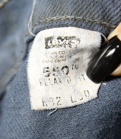Levi's 550 Relaxed Fit Blu Denim W32 L30 Made In USA Jeans Vintage