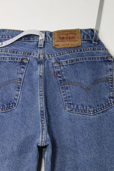 Levi's 560 Loose Fit Denim W32 L30 Made In USA Jeans Vintage