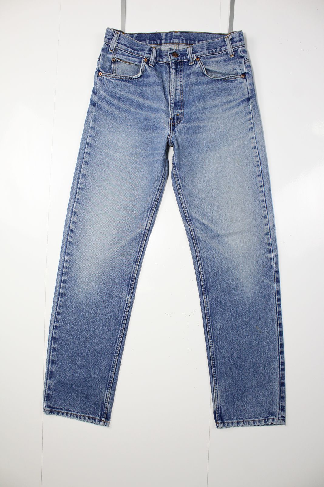 Levi's 505 Orange Tab Denim W32 L32 Made In USA Jeans Vintage