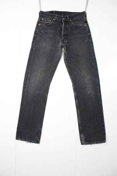 Levi's 501 Nero W28 L30 Made In USA Jeans Vintage